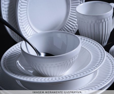 Aparelho de Jantar Branco Roma 30 peças | Westwing