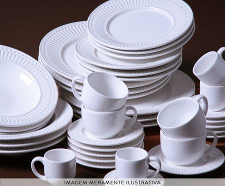 Aparelho de Jantar Branco Roma 30 peças | Westwing