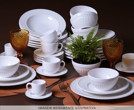 Aparelho de Jantar Branco Roma 30 peças | Westwing