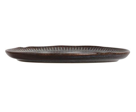 Jogo de Pratos para Sobremesa Linhas Titanium Azul Escuro | Westwing