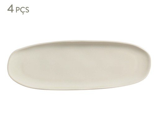 Jogo de Travessas Rasas Orgânico Clay, Bege | WestwingNow