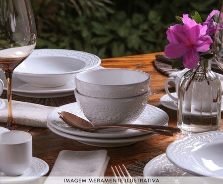 Aparelho de Jantar Madeleine Branco | Westwing
