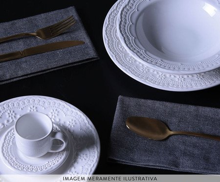 Aparelho de Jantar Madeleine Branco | Westwing