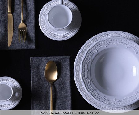 Aparelho de Jantar Madeleine Branco | Westwing