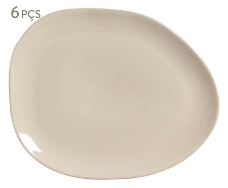 Jogo de Pratos Rasos Orgânico Clay | Westwing