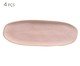 Jogo de Travessas Oval Rasa Orgânico Litchi Rosa, Rosa | WestwingNow