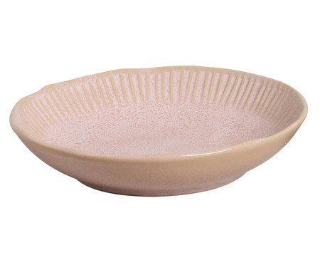 Jogo de Pratos Fundo Linhas Litchi Rosa | Westwing