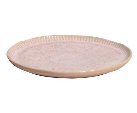 Jogo de Pratos para Sobremesa Linhas Litchi Rosa | Westwing