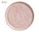 Jogo de Pratos para Sobremesa Linhas Litchi Rosa, Rosa | WestwingNow