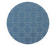 Tapete Redondo Geométrico York Debrum Six - Azul, Indigo | WestwingNow