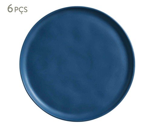 Jogo de Pratos Raso Bio Boreal Azul, Azul | WestwingNow