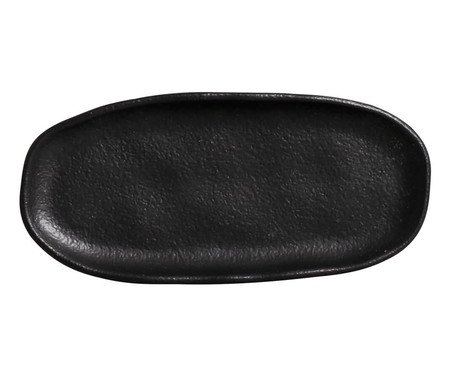 Jogo de Travessas Oval Rasa Mini Preto Matte Preto | Westwing