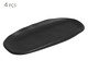 Jogo de Travessas Oval Rasa Mini Preto Matte Preto, Preto | WestwingNow