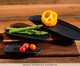 Jogo de Travessas Oval Rasa Mini Preto Matte Preto, Preto | WestwingNow