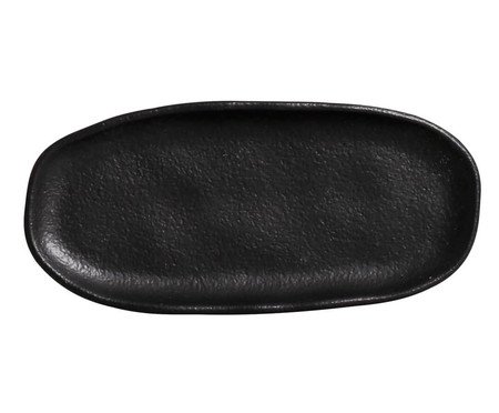 Jogo de Travessas Oval Rasa Mini Preto Matte Preto | Westwing