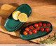 Jogo de Travessas Oval Rasa Pequena Greenery Verde, Verde | WestwingNow