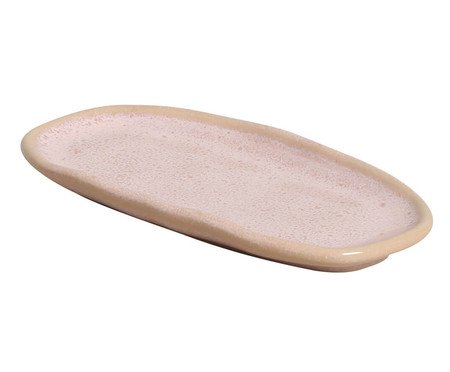 Jogo de Travessas Oval Rasa Mini Orgânico Litchi Rosa | Westwing