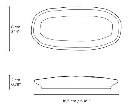 Jogo de Travessas Oval Rasa Mini Orgânico Litchi Rosa | Westwing