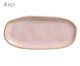 Jogo de Travessas Oval Rasa Mini Orgânico Litchi Rosa, Rosa | WestwingNow
