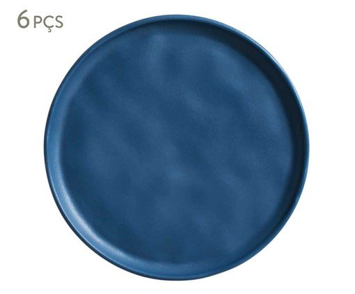 Jogo de Pratos para Sobremesa Bio Boreal Azul, Azul | WestwingNow