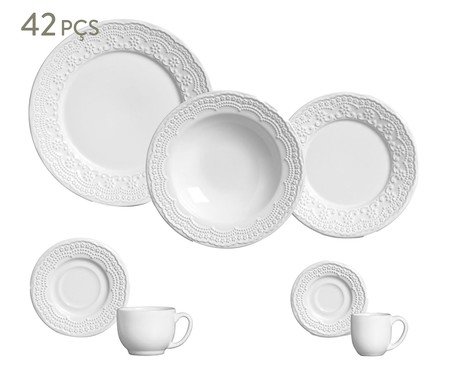 Aparelho de Jantar Madeleine Branco | Westwing