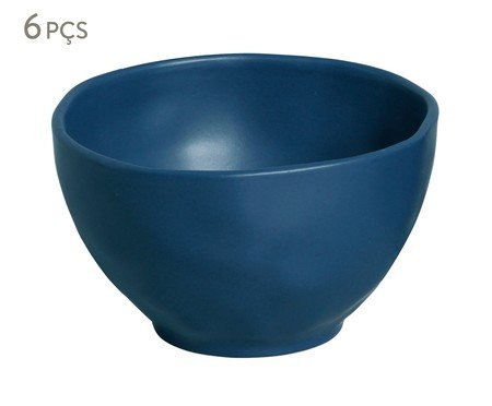 Jogo de Bowls Orgânico Boreal Azul | Westwing