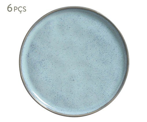 Jogo de Pratos para Sobremesa Bio Breeze Azul Claro, Azul | WestwingNow