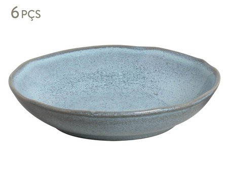 Jogo de Pratos Fundo Bio Breeze Azul Claro