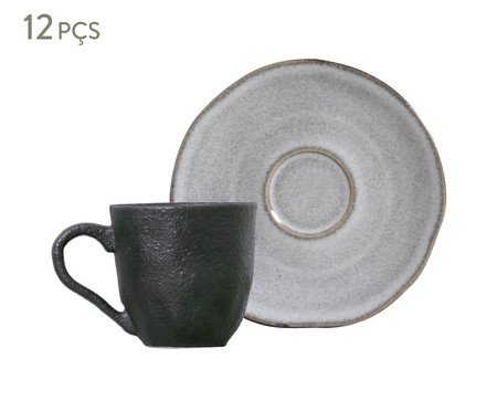Jogo de Xícaras para Café Orgânico concreto