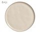 Jogo de Pratos Raso Bio Rustic Clay Abstrato, Bege | WestwingNow