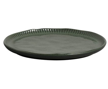 Jogo de Pratos para Sobremesa Linhas Greenery Verde | Westwing