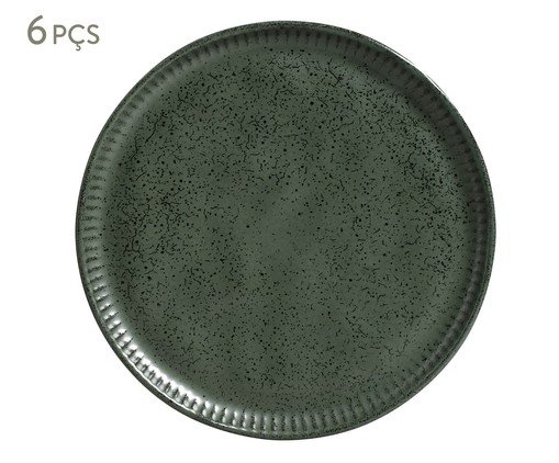 Jogo de Pratos para Sobremesa Linhas Greenery Verde, Verde | WestwingNow