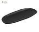 Jogo de Travessas Oval Rasa Pequena Preto Matte Preto, Preto | WestwingNow