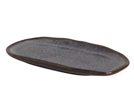 Jogo de Travessas Oval Rasa Pequena Titanium Azul Escuro | Westwing