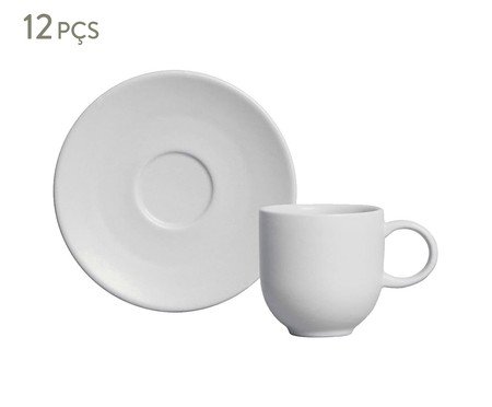 Jogo de Xícaras para Café Coup Stoneware Vit Cinza | Westwing