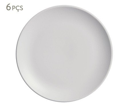 Jogo de Pratos para Sobremesa Coup Stoneware Vit Cinza | Westwing
