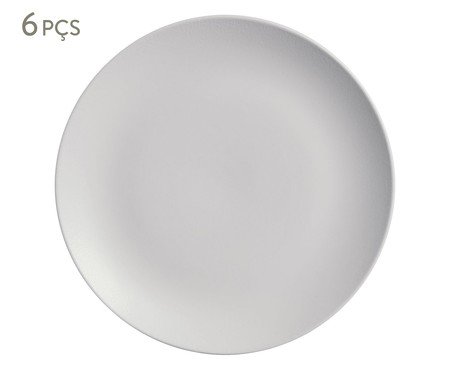 Jogo de Pratos Raso Coup Stoneware Vit Cinza | Westwing