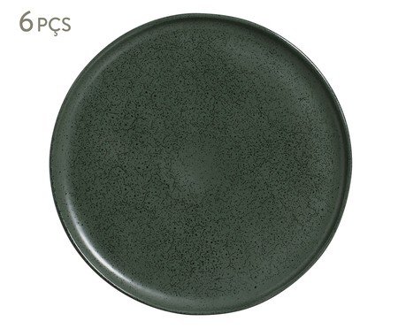 Jogo de Pratos Raso Bio Greenery Verde - 29cm