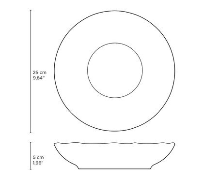 Jogo de Pratos Fundo Bio Titanium Azul Escuro | Westwing