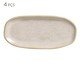 Jogo de Travessas Oval Rasa Mini Orgânico Latte Cru, Bege | WestwingNow
