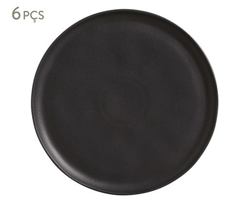 Jogo de Pratos Raso Bio Matte Preto, Preto | WestwingNow
