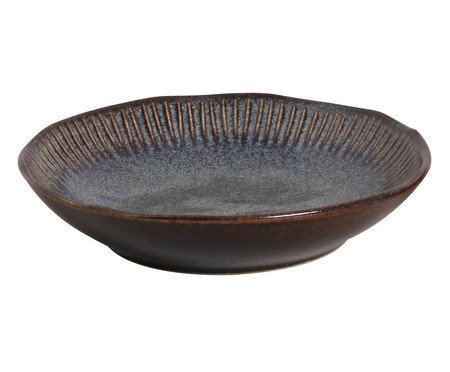 Jogo de Pratos Fundo Linhas Titanium Azul Escuro | Westwing