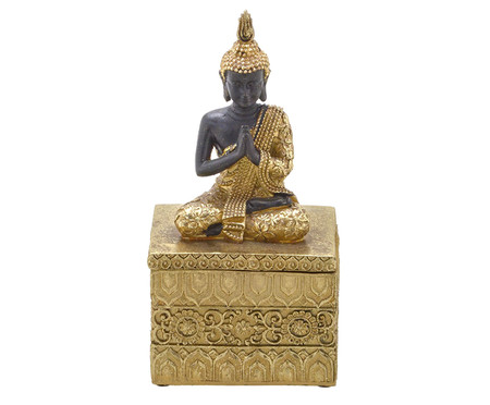 Caixa Buda Arkani Preto e Dourado