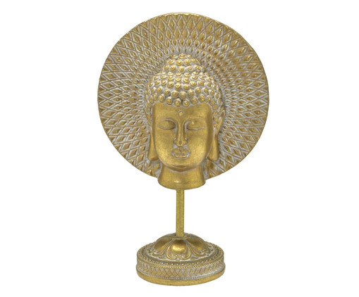 Buda Decorativo Ancara Dourado e Cinza, DOURADO/CINZA | WestwingNow