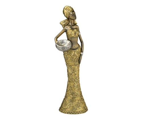 Africana Decorativa Tano Dourado e Acrobeado, DOURADO/BRONZE | WestwingNow