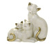 Gato Decorativo Ogg Branco e Dourado, BRANCO/DOURADO | WestwingNow