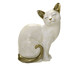 Gato Decorativo Santos Branco e Dourado, BRANCO/DOURADO | WestwingNow