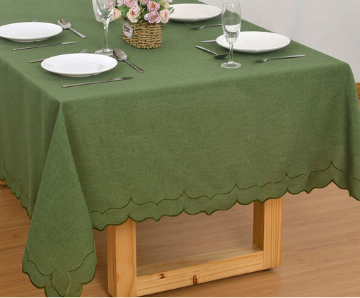 Toalha de Mesa Moldura Green, Verde | WestwingNow