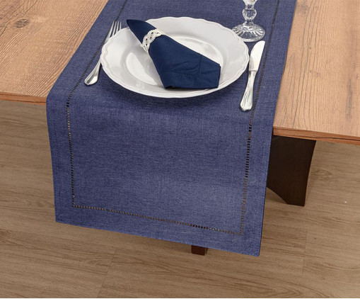 Caminho de Mesa Glamour Navy, Azul | WestwingNow