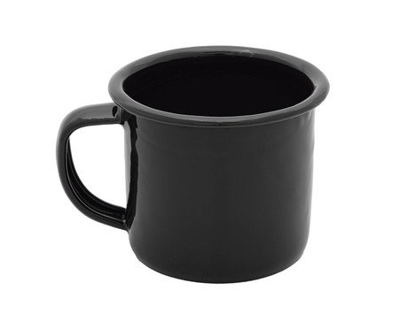 Caneca Esmaltada Black | Westwing